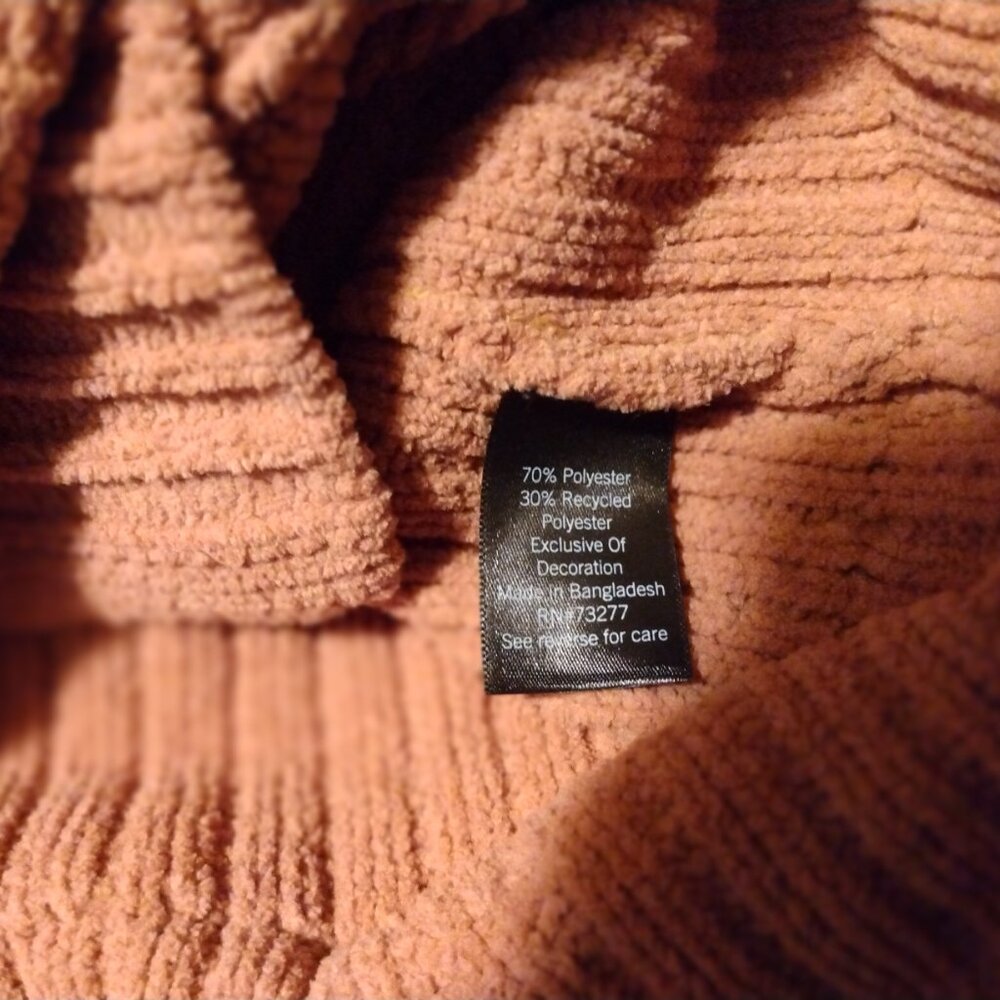 FLX Soft Ribbed Tan Full Zip Cardigan Sweater XL Minimalist Athleisure Neutral - Picture 6 of 6